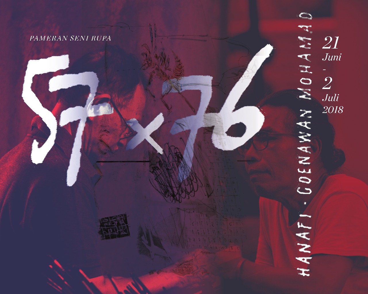 Rangkaian Pameran Seni Rupa 57 x 76 Hanafi – Goenawan Mohamad