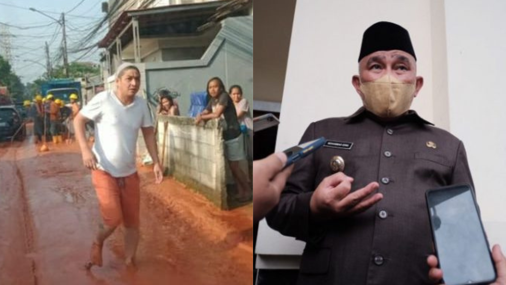 Gara-Gara Lumpur Proyek PLN Banjiri Gandul, Netizen Sindir Mohammad Idris: Depok Gak Punya Wali Kota