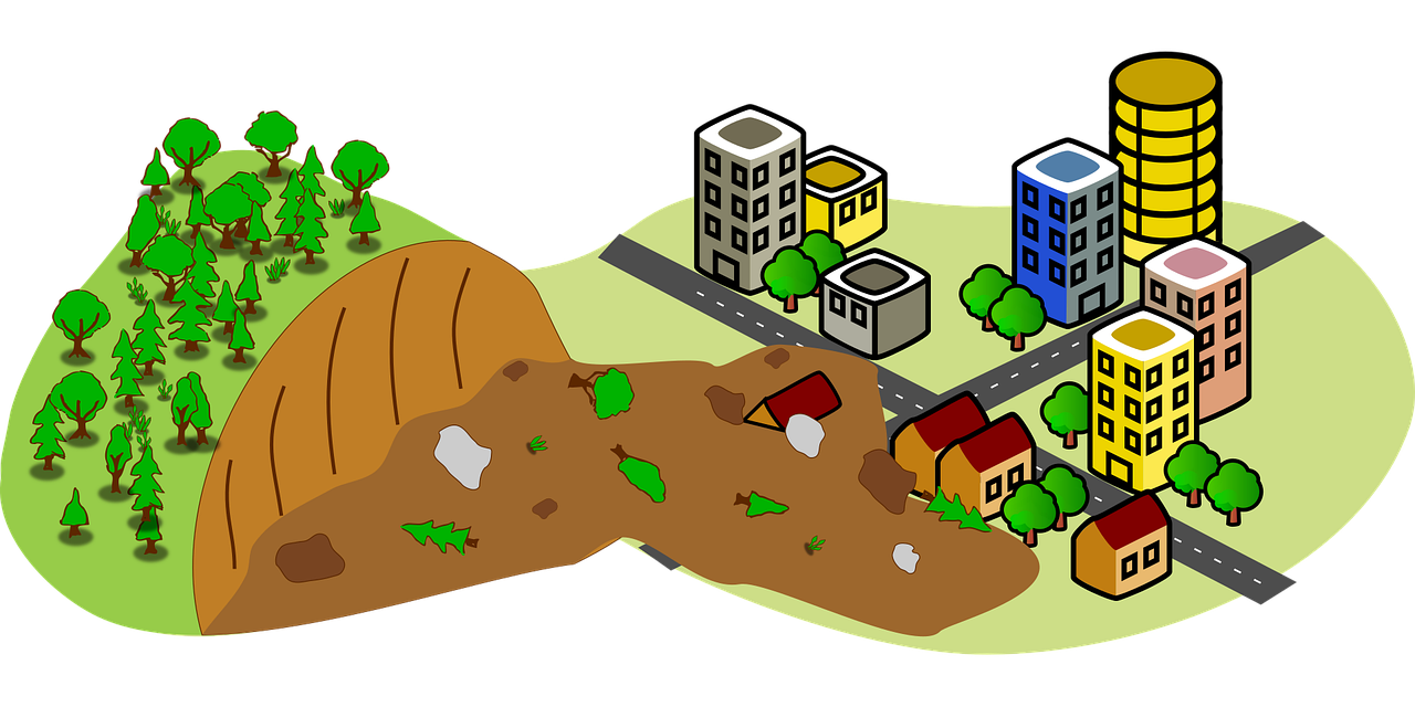 Tanah Longsor Hantam Kantor Kelurahan Pondok Jaya, Tembok Ruang LPM Sampai Roboh