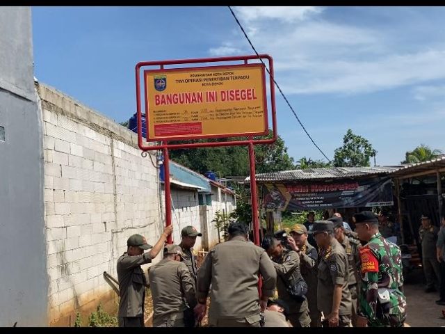 100 Rumah Berdiri di Lahan Bekas Setu Gugur Disegel Satpol PP, Pengembang Klaim Bangunan Kantongi Sertifikat