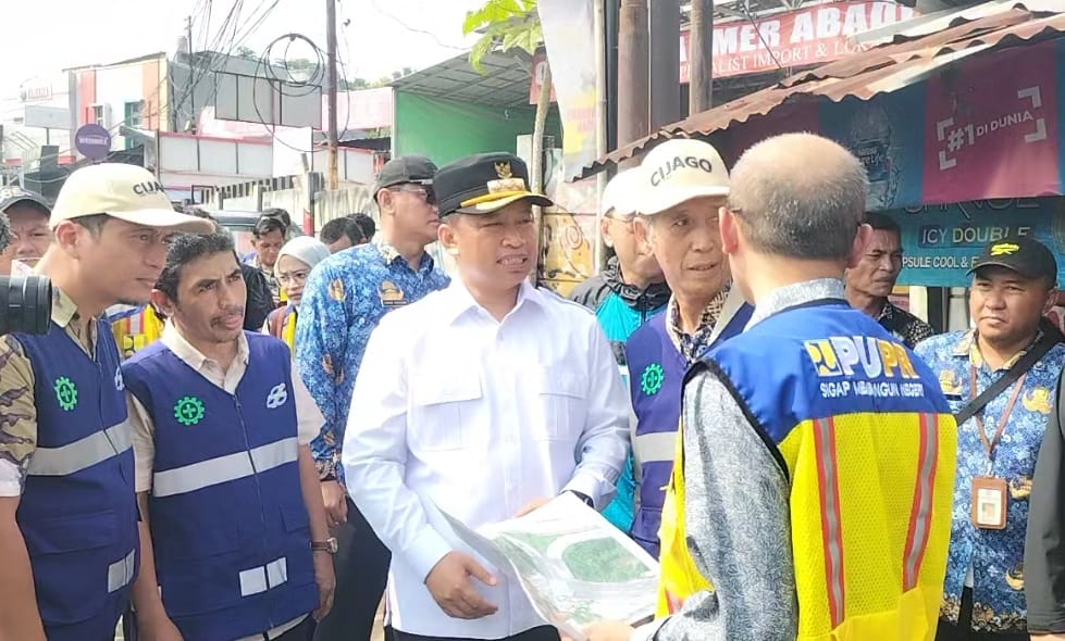 Wali Kota Depok Supian Suri tinjau Jalan Juanda