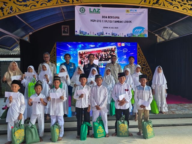 PLN untuk Rakyat: PLN Indonesia Power UBH Gelar Doa Bersama dan Santunan Anak Yatim Jelang Overhaul HGPI GTG 1.1 di PLTGU Tambak Lorok