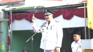 Lurah Sakti pidato HUT RI