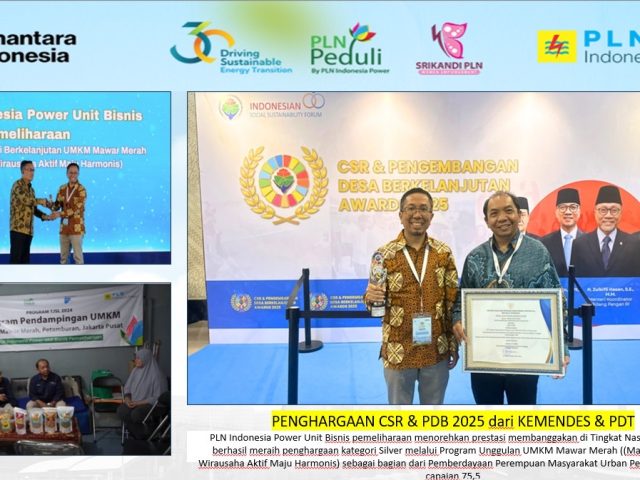 PT PLN Indonesia Power Unit Bisnis Pemeliharaan Raih Penghargaan Silver dalam CSR & Pengembangan Desa Berkelanjutan Awards 2025