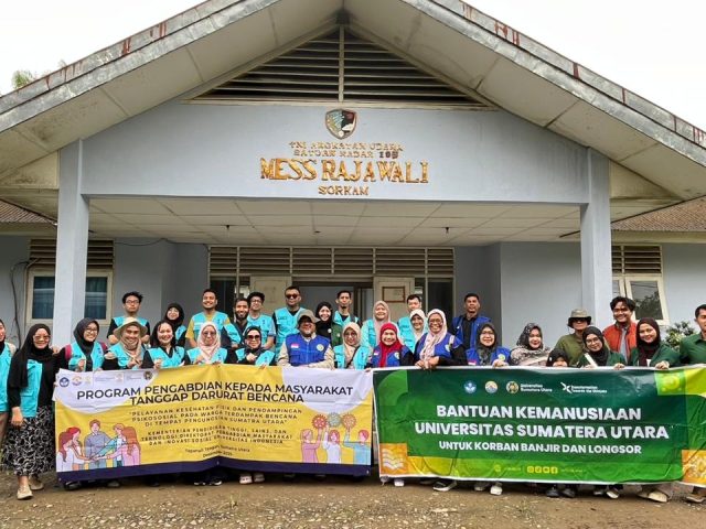 UI Peduli Berikan Layanan Kesehatan Hingga Pendampingan Psikososial Korban Bencana di Tapanuli Tengah