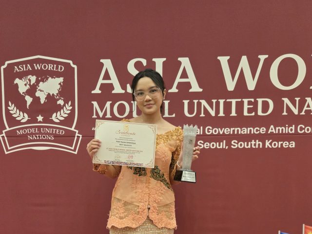Siswi Depok Raih Best Delegate di Seoul, Kalahkan Peserta dari 25 Negara