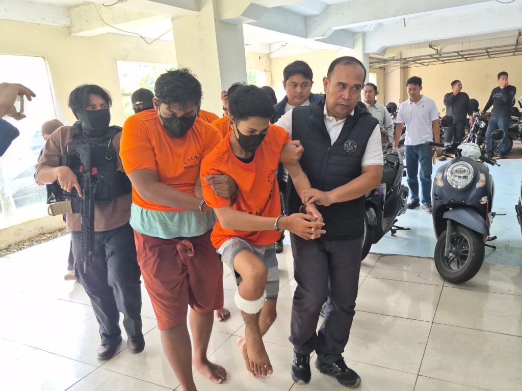pelaku ranmor ditembak polisi