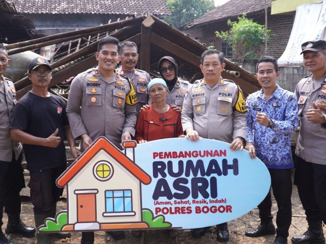 Sambut HUT Bhayangkara ke-80, Polres Bogor Perluas Jangkauan Pembangunan 8 Unit “Rumah ASRI” Tahap II di Berbagai Wilayah