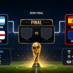 Analisis peluang final Piala Dunia 2026 antara Prancis dan Argentina menggunakan model probabilitas Opta.