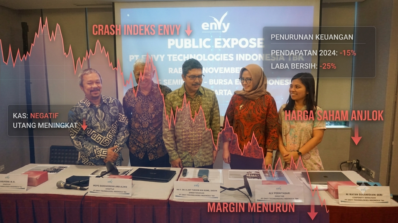 Ilustrasi Envy Technologies menghadapi ancaman delisting setelah mengalami kerugian dan tekanan keuangan