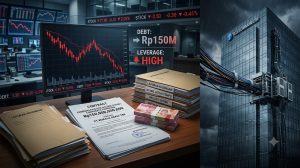 Ilustrasi risiko utang dan leverage PT Remala Abadi Tbk setelah pembiayaan Rp150 miliar