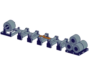 Ilustrasi gangguan produksi baja canai dingin di Pabrik Cold Rolling Mill PT Krakatau Steel (Persero) Tbk