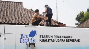 Mobil pemantau udara di TPA Cipayung