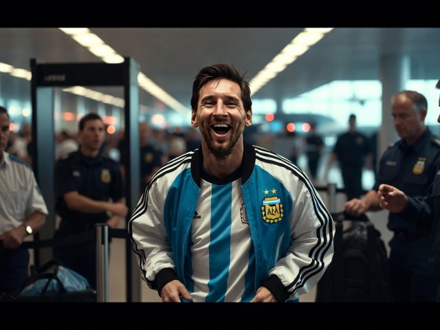 Messi Tertawa Saat Pemeriksaan Ketat di Bandara AS Jelang Laga Argentina Kontra Cape Verde