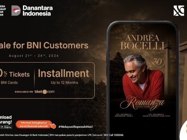 Andrea Bocelli akan Hibur Penggemarnya di Indonesia, BNI Hadirkan Akses Ekslusif