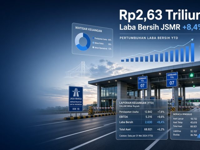 Bisnis Jalan Tol, Jasa Marga Untung Rp2,63 Triliun di Separuh Tahun 2026